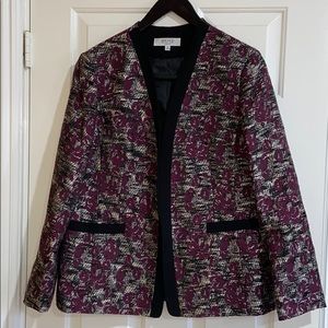 Kasper Collarless Blazer Size 16